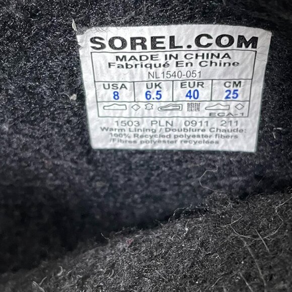 Sorel Joan of Arctic Tall Winter Boots Waterproof Faux Fur Size 8 Brown/Tan - Picture 9 of 9